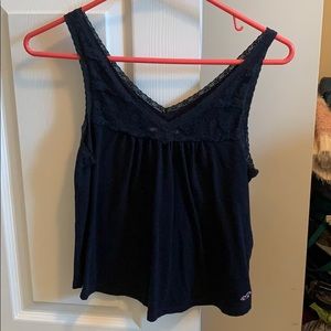 Navy Blue Hollister Tank Top
